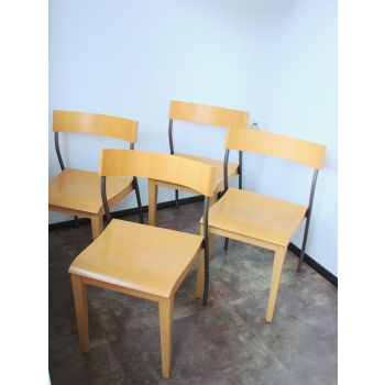 Vintage krzesła IKEA Nordisk drewno i metal